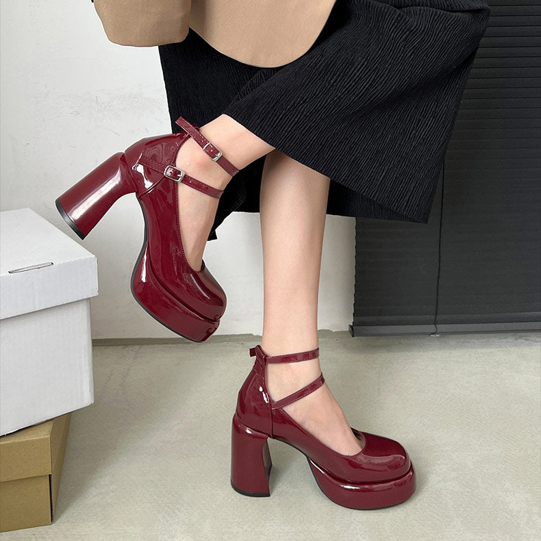 Vintage Platform High Heels S0007