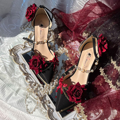 Rose Flower Shoes SE23545