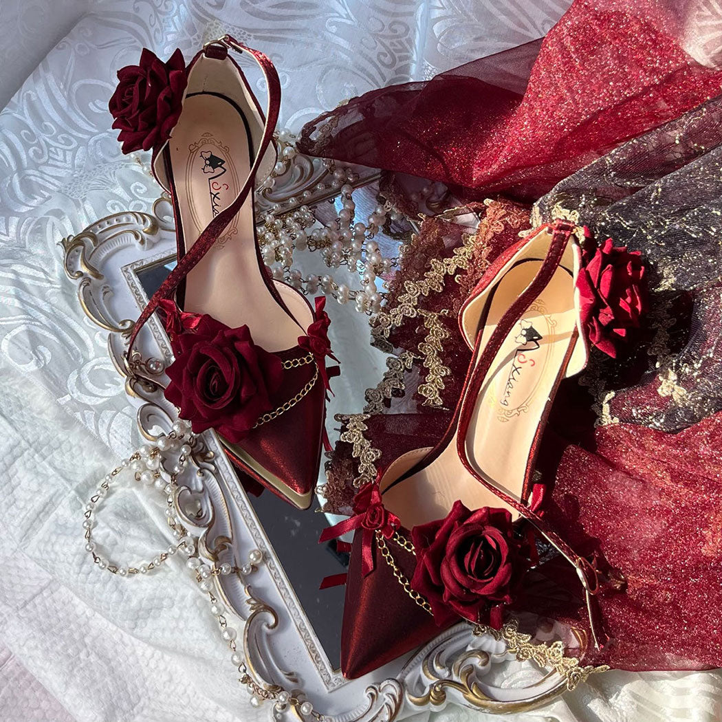 Rose Flower Shoes SE23545